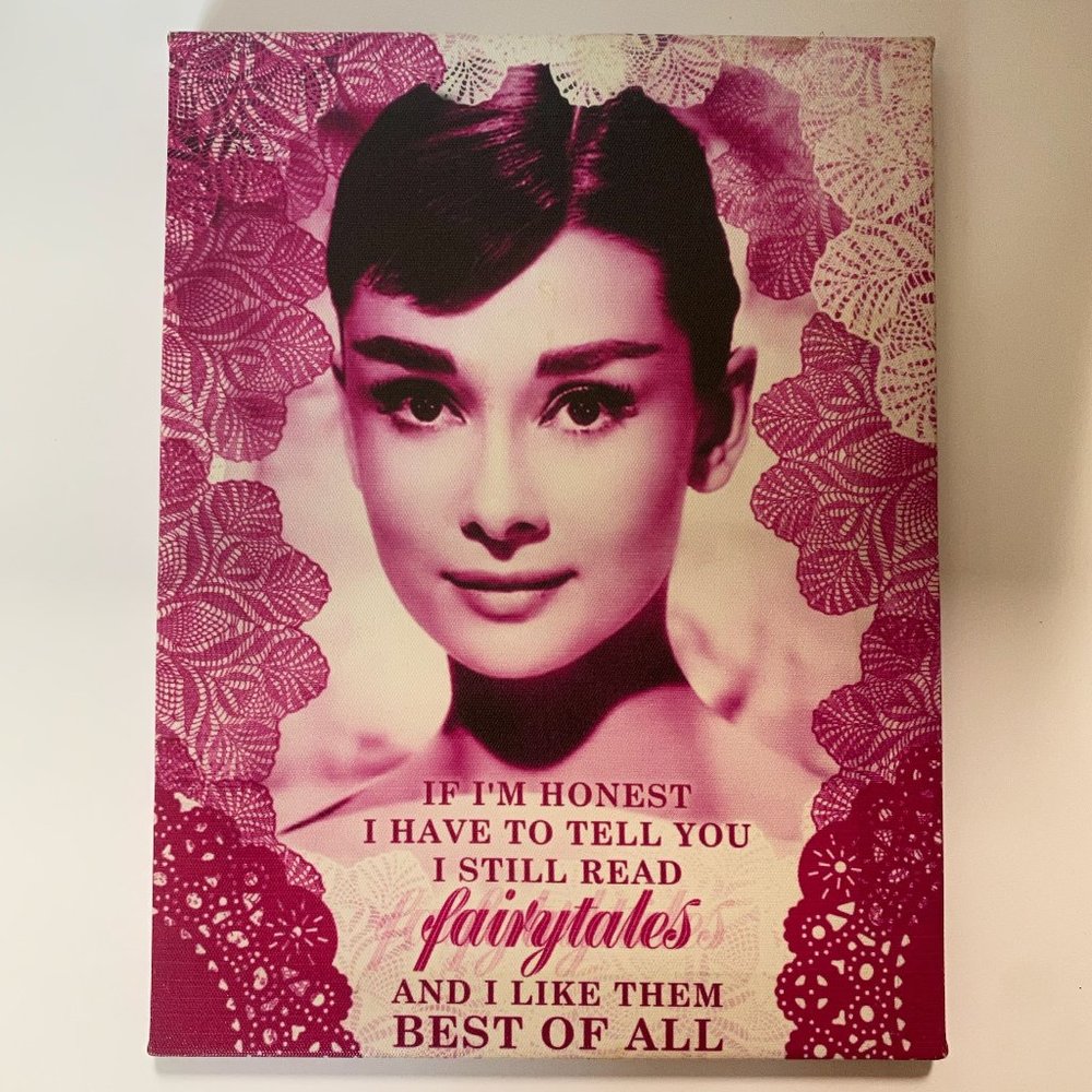 AUDREY HEPBURN FRAMEABLE CANVAS PHOTO